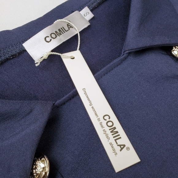 Comila Vintage 50 60's Style Navy Dress Size Small - Picture 10 of 15